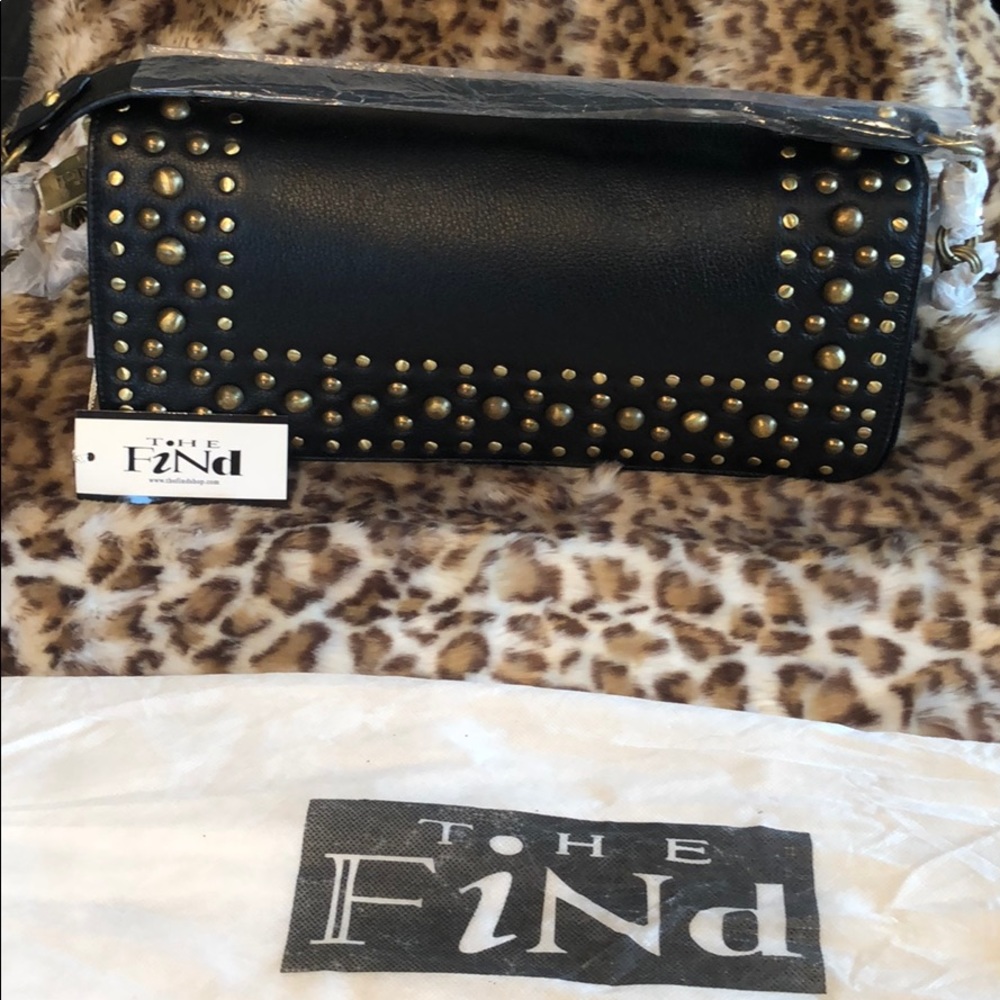 The Find Black Handbag w/ Grommets